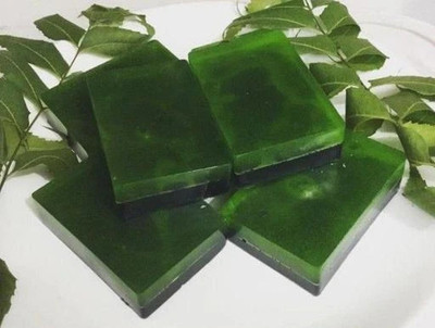 GEUTIERL Natural Herbal Neem Soap Base Purifying Neem Soap Base For Acne(500 g)