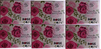 Longlife Premium Bathing soap ROSE 100gm Pack of 6(6 x 100 g)