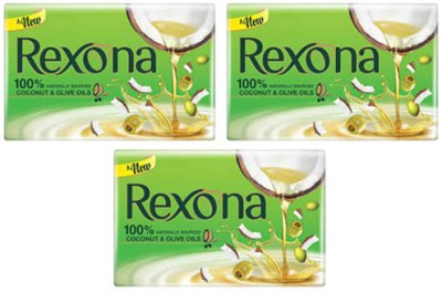 Rexona SILKY SOFT SKIN SOAP 450 G (150G*3)(3 x 150 g)