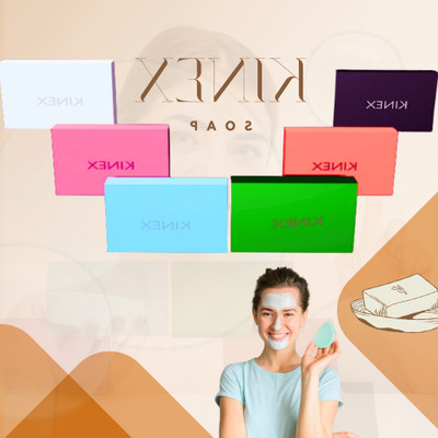 KINEX - soap combo alovera + milk + charcol + redwine + rose + menthol-new37(1500 g)