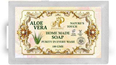 Pihaaru Aloe Vera Hydrating Gel Soap Face & Body Bar(100g)](100 g)