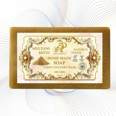 Pihaaru Mud Magic Multani Mitti Soap – Handmade & Skin Loving(100g)(100 g)