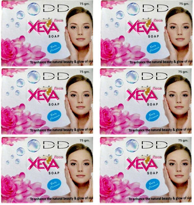 DOOMSDAY XEVA ROSE SOAP FOR NATURAL GLOWING SKIN PACK OF 6(6 x 75 g)