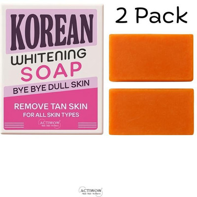 ACTIWOW Korean Soap for Sun Tan Repair 2PCS(100 g)