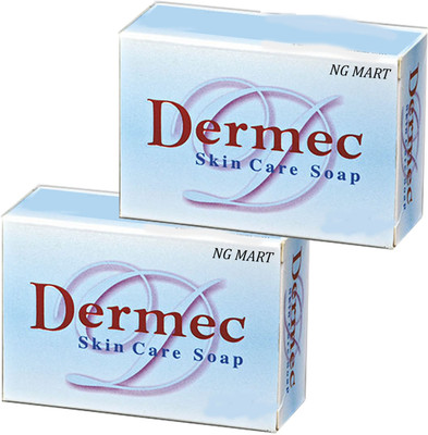 NG MART DERMAC SKIN SOAP FOR SKIN CLEANSE & BRIGHT SKIN GREEEN APPLE EXTRACT PACK OF - 2(2 x 75 g)