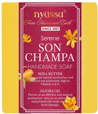 nyassa Luxurious Son Champa Handmade Natural Bathing Soap|Floral fragrance|All Skin(150 g)