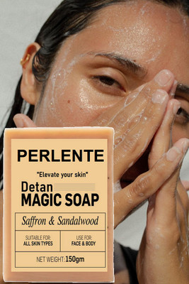 PERLENTE Soap Sandal Wood And Saffron for DeTan(150 g)