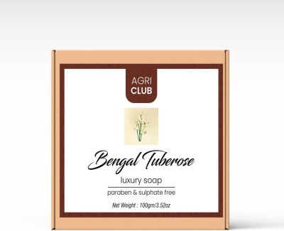 AGRI CLUB Bengal Tuberose Luxury Soap 1pcs | Paraben & Sulphate Free(100 g)