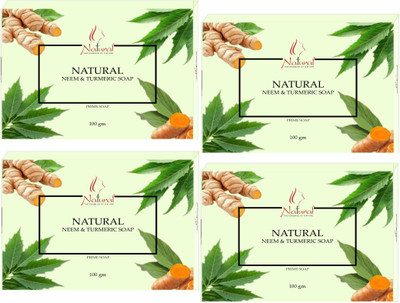 NATURAL NEEM & TURMERIC SOAP(4 x 25 g)