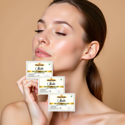 Utkrisht Goat Milk Soap With Moisture Locking Formula(3 x 125 g)