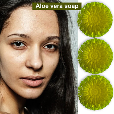 Groovy Aloe Vera Soap with Clary Oil (100GM) (PACK OF 3)(3 x 100 g)