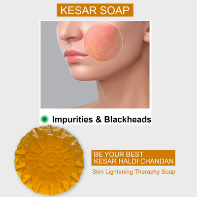 CHITAKSH Kesar Soap Bar Black 100g (100 g) (100GM) (PACK OF 1)(100 g)