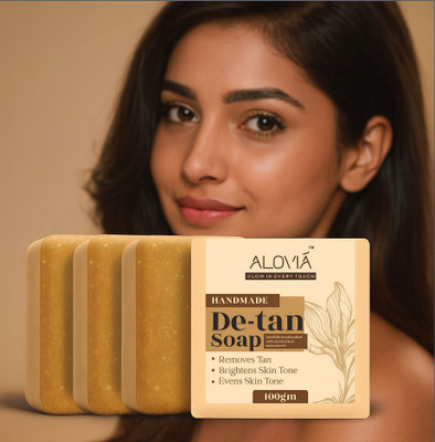 ALOVIA Refreshing Sandalwood De-Tan Face Mask | Instant Glow & Sun Tan Reduction(3 x 100 g)