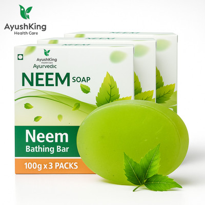 Ayushking health care AyushKing Herbal Neem Soap – 100g Each (Pack of 3)(3 x 100 g)