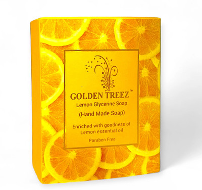 Golden Treez Lemon Handmade Soap For Skin Whitening Natural Soap Pack of 1(115 g)