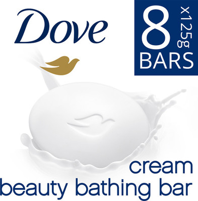 DOVE Cream Beauty Bar – Soft, Smooth, Moisturised Skin (8 X 125 G) + Extra Rs15 Off On Paytm UPI For Rs. 417 @ 52% off