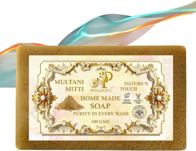 Pihaaru Mud Magic Multani Mitti Soap – Handmade & Skin Loving(100g).(100 g)