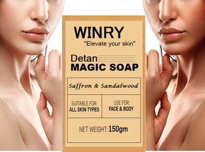 winry Handmade Magic Bath Soap Goat Milk ,Sandalwood And Saffron Soap(150 g)