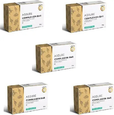 ASSURE Complexion Bar (Unique Blend of Kesar Olive & Honey) 75gx5(5 x 15 g)