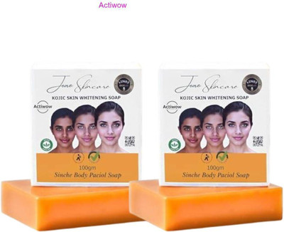 ACTIWOW Jiore Skincare Sinche Kojic Soap for Skin Brightening Action Combo A02 A02(2 x 100 g)