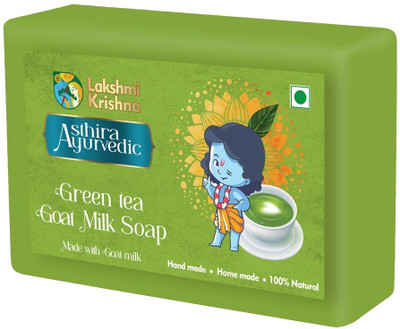 Lakshmi Krishna Goat Milk Soap Green Tea(100 g)