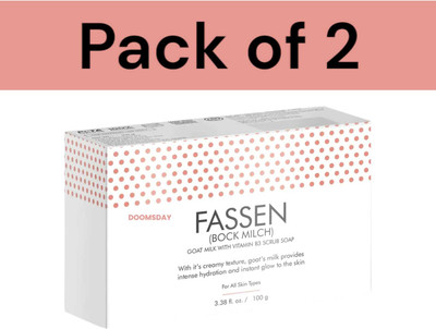 DOOMSDAY fassen bock milch goat mild with vitamin b3 scrub soap(2 x 100 g)