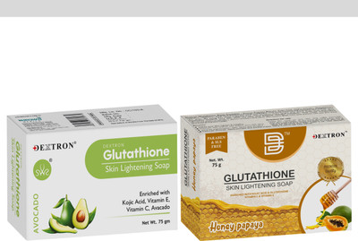 DEXTRON Avocado & Honey Papaya Nourishing Soap Combo – 150g(2 x 75 g)