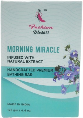 FASHION WORLD 22 Organic Handcrafted Premium Bathing Bar - Morning Miracle(125 g)