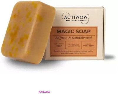 ACTIWOW Magic Soap Pore Cleanse Bar with Activated Herbal Charcoal A001(100 g)