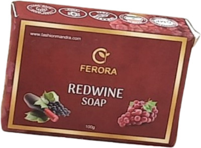 FERORA Redwine luxury Handmade soap bar |giving back the lost glow,Pack of(3 x 100 g)