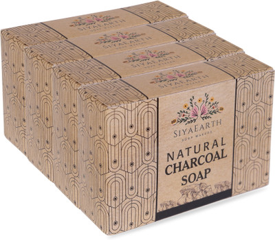 Siya Natural Handmade Charcoal Soap(4 x 100 g)