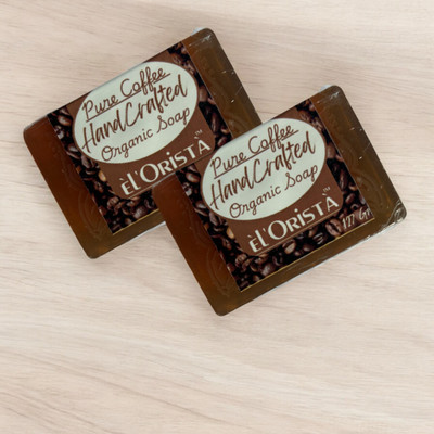 eL'Orista HandMade Pure Coffee Organic Soaps, Pack of 4 Paraben/SLS FREE Soaps(2 x 125 g)
