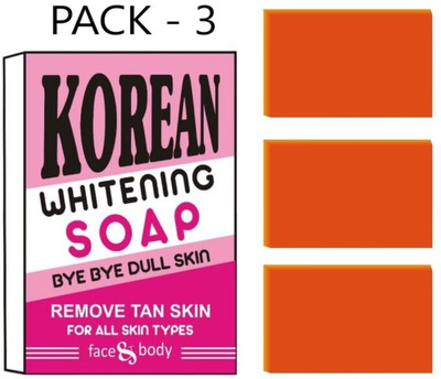 Sundhi Korean Beauty Whitening Soap – Tan Out, Glow In Formula(3 x 100 g)