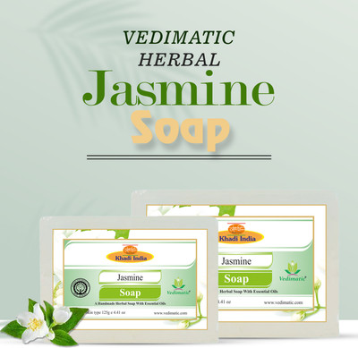 vedimatic Herbal Jasmine Soap - 250g(2 x 125 g)