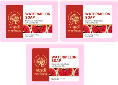 MeriBana Khadi Watermelon Soap(3 x 125 g)