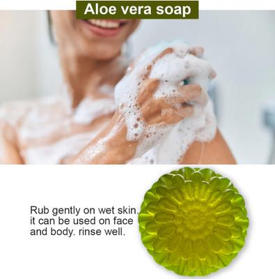 TERIHAR Aloe Vera Soap with Ylang-Ylang for a Floral and Romantic Bath(100 g)