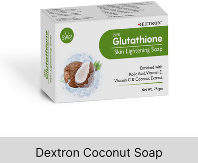 DEXTRON Coconut Glow – Glutathione-Infused Soap For Radiant Skin(75 g)