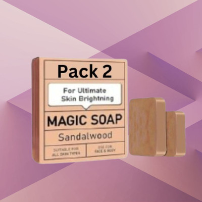 Agonize Ghar Glow-Boost Soaps | Kesar & Chandan Herbal Mix | Twin Set(2 x 100 g)