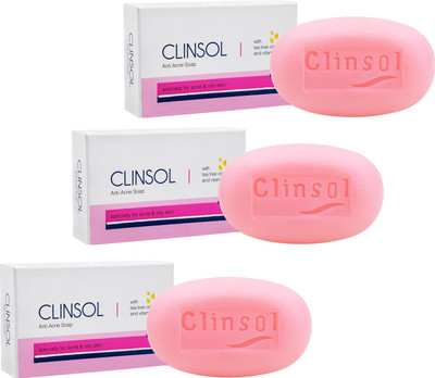 Clinsol Anti Acne Soap(3 x 75 g)
