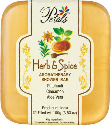Petals Herb & Spice Aromatherapy Shower Bar | Aromatherapy Soaps(3 x 100 g)