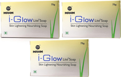 MRHM i-Glow Lite Soap Skin Lightening Nourishing Soap 75g (Pack of 3)(3 x 75 g)