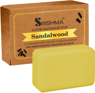 Srishma Sandal Wood Soap For Glowing & Refreshing Skin(2 x 75 g)