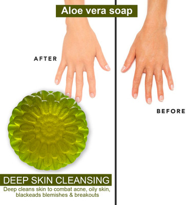 CHITAKSH Aloe Vera Soap with Argan Oil for Anti-Aging Benefits(100 g)