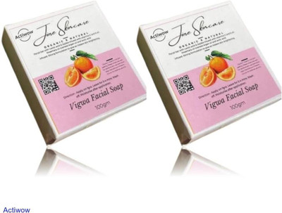 ACTIWOW Jiore Vigwa Facial Soap for Soft, Even Complexion Combo(2 x 100 g)