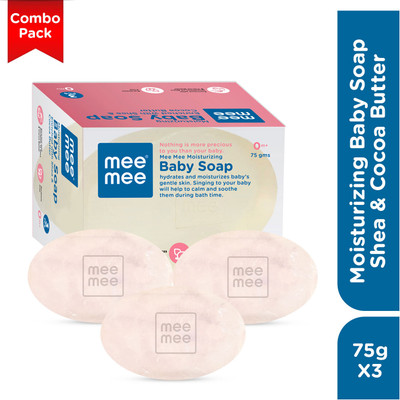 MeeMee Moisturizing Baby Soap (Pack of 3)(3 x 75 g)