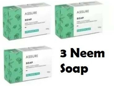 Rastic Assure Neem, Tulsi & Pudina Soap Pack of 3 Lids-1136(3 x 100 g)