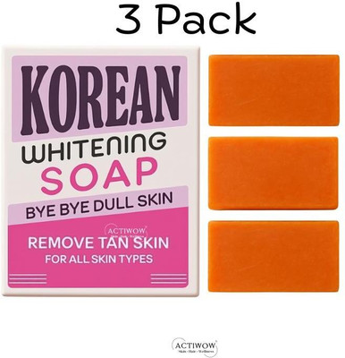 ACTIWOW Korean Soap with Pure Glow Radiance 3PCS(3 x 33.33 g)