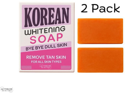 ACTIWOW Korean Soap with Skin Bright Glow 2PCS(100 g)