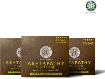 Ashtapathy Mud Soap Pack of 3(125 g)