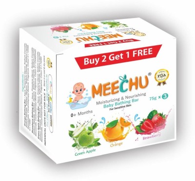 MEECHU Bathing Glycerin Gel Bars(3 x 75 g)